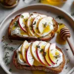 Apple and Honey Burrata Toast