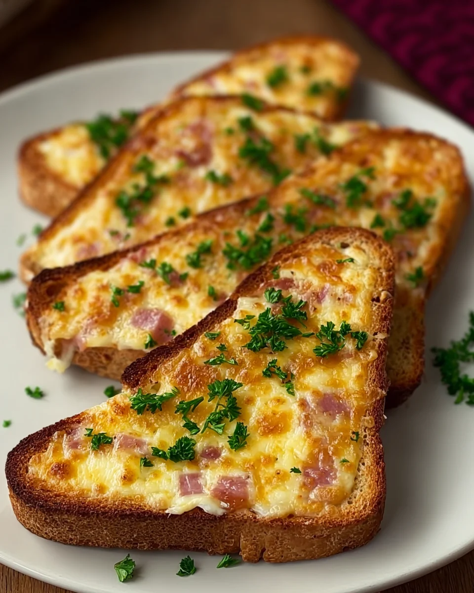 Cheese and Bacon Baked Toasties