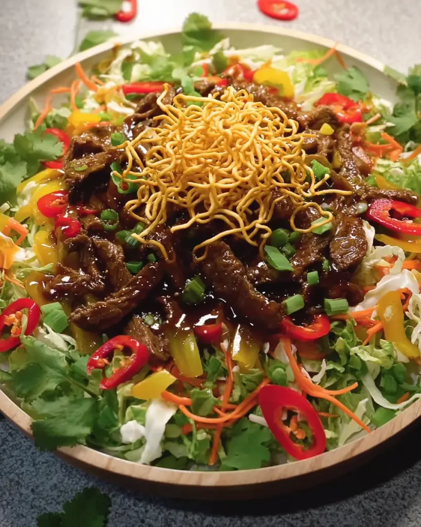 Crispy Chilli Beef Salad