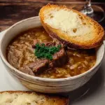 French Onion Beef Short Rib Soup