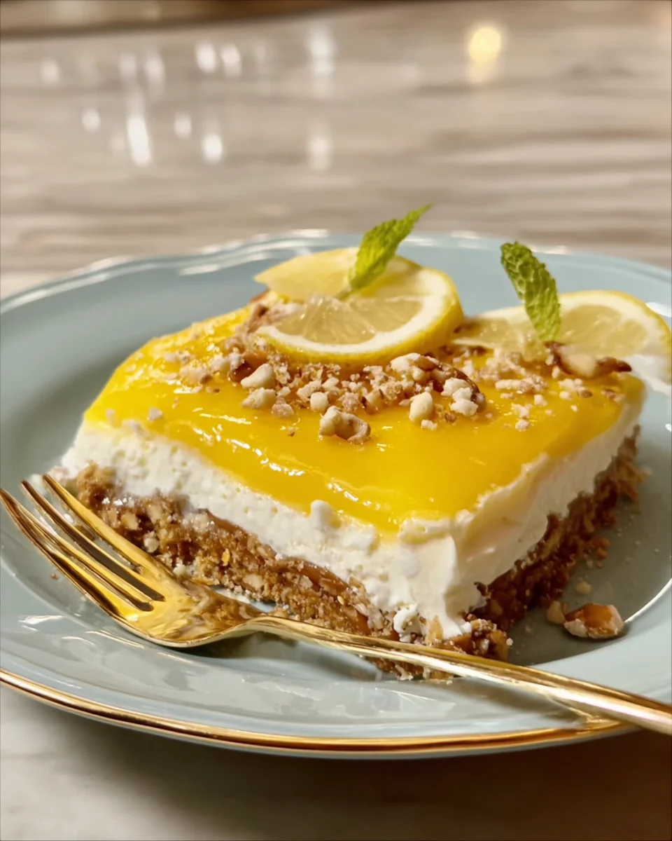 Lemon Pretzel Dessert