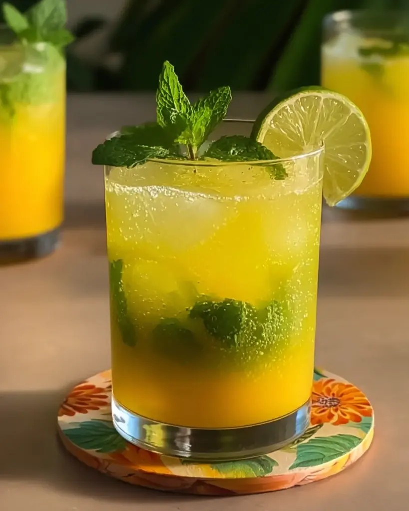 Mango Mint Mojito Mocktail