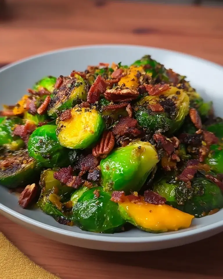 Maple Bacon Brussel Sprouts