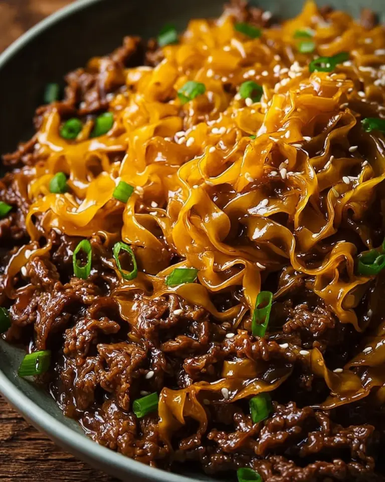 Mongolian Beef and Noodles