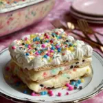 No-Bake Funfetti Cake Delight