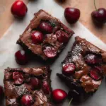 Roasted Chocolate Cherry Brownies