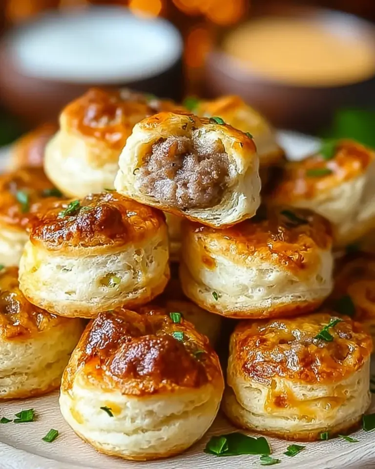 Sausage & Cream Cheese Biscuit Bites