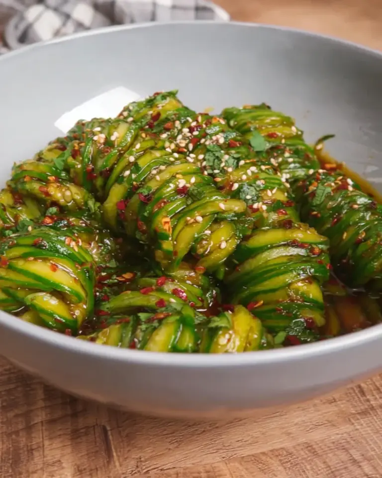 Spicy Spiral Cucumber Salad