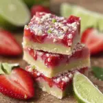 Strawberry Lime Gooey Bars