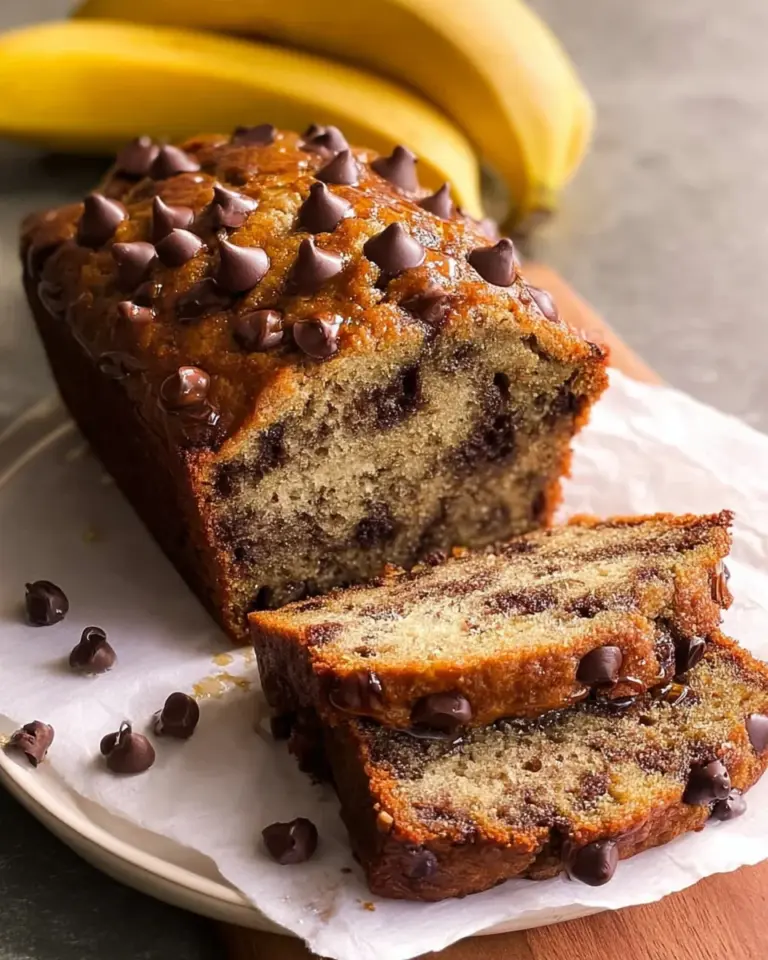 Super Moist Chocolate Chip Banana Bread