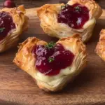 Three-ingredient Cranberry Brie Bites