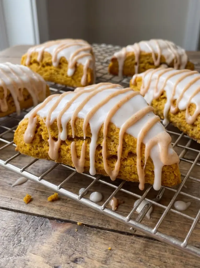 Glazed Pumpkin Scones