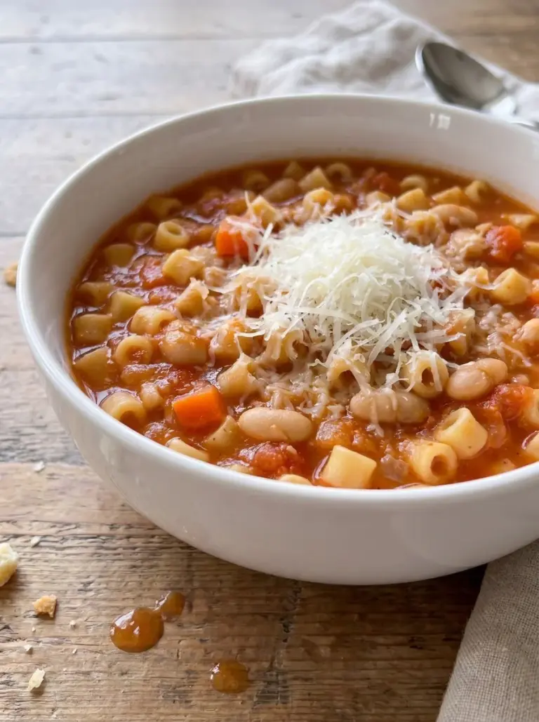 Hearty Pasta And Bean Soup