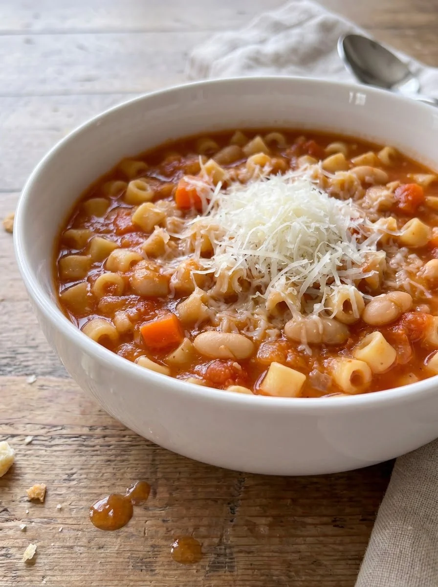 Hearty Pasta And Bean Soup