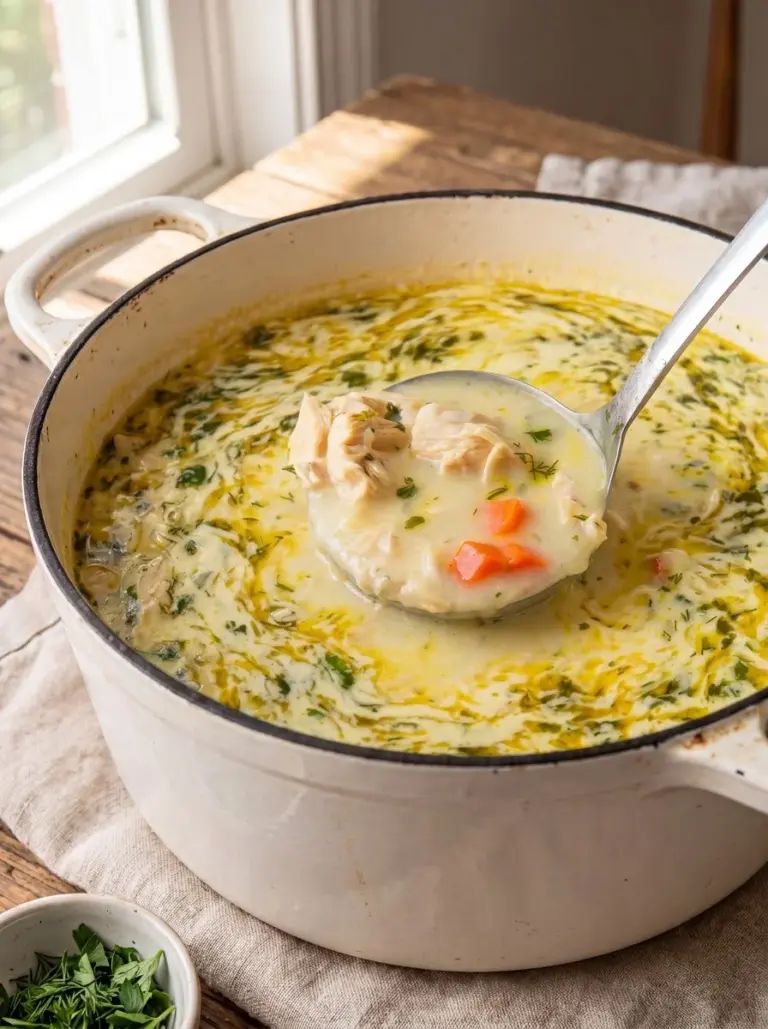 Lemon Chicken Orzo Soup