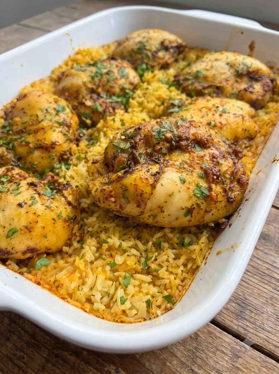 One Pan Chicken and Rice