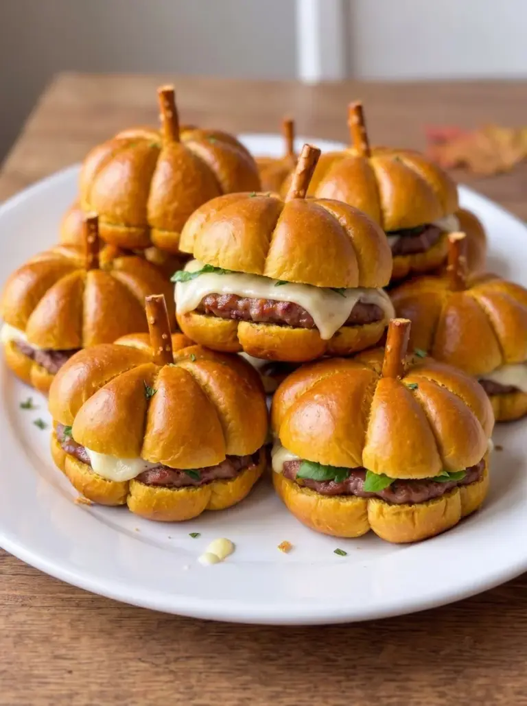 Pumpkin Pretzel Sliders