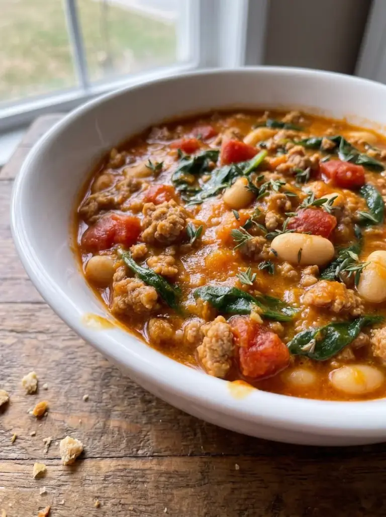 Sausage White Bean Tomato Stew
