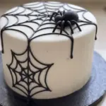 Spiderweb Halloween Cake