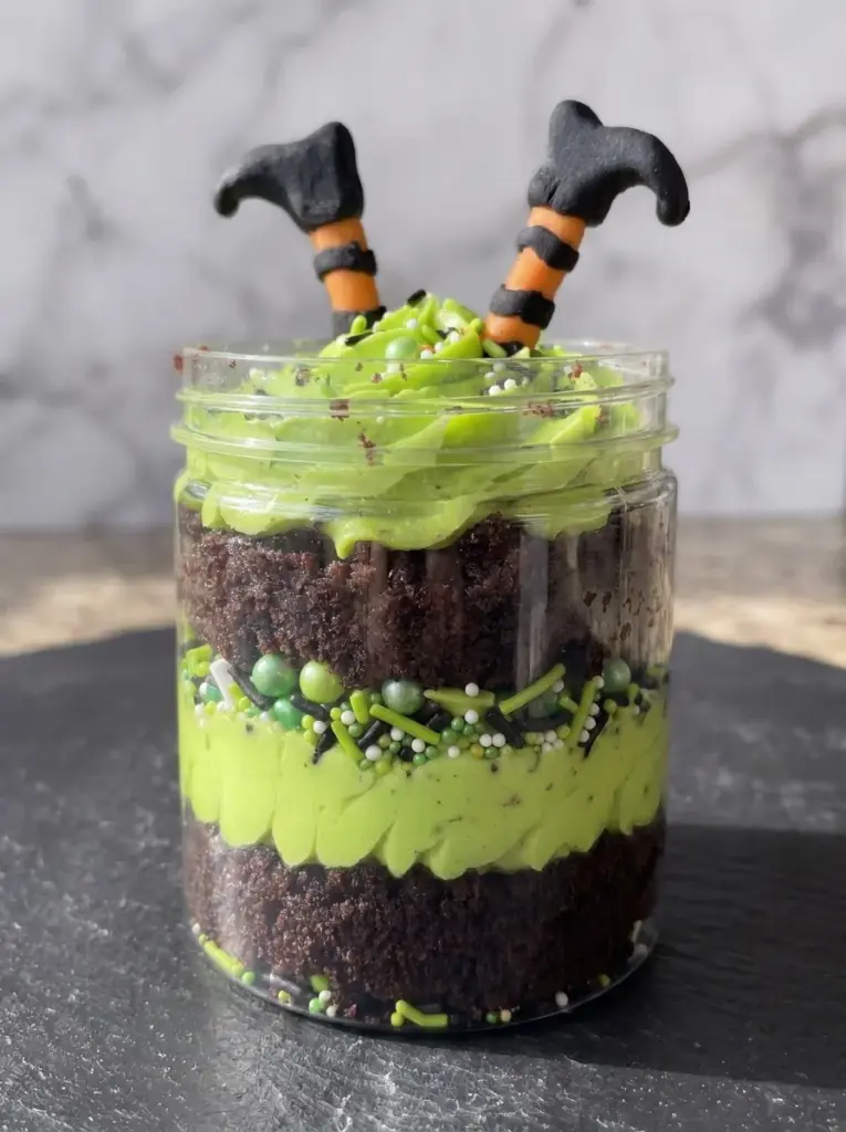 Witch Legs Cake Jar