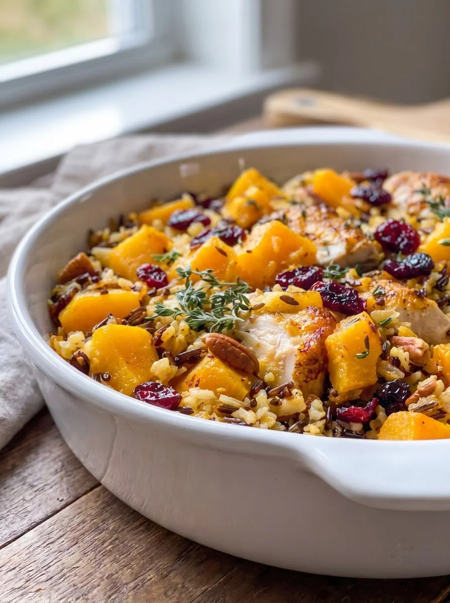 Butternut Squash Chicken Casserole