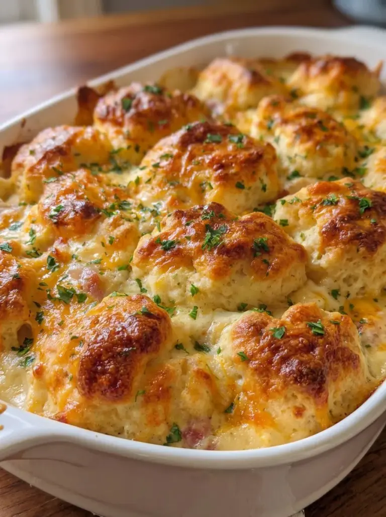 Chicken Bubble Biscuit Bake Casserole