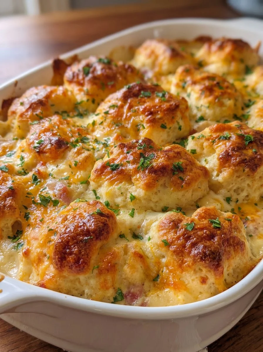 Chicken Bubble Biscuit Bake Casserole