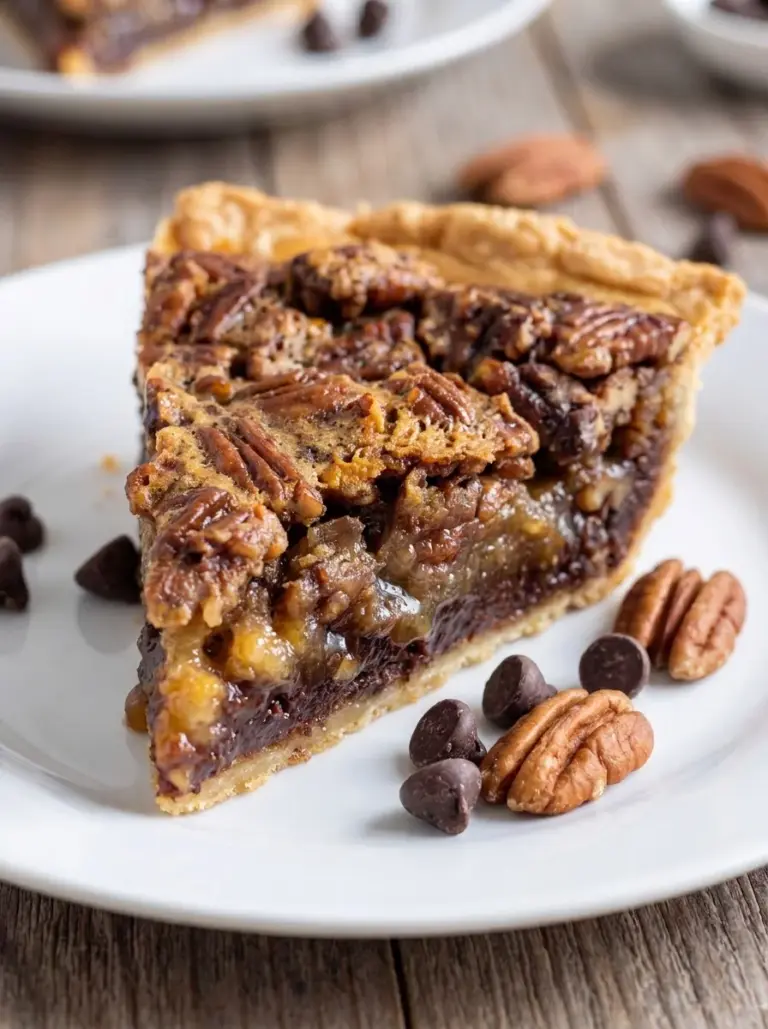 Chocolate Bourbon Pecan Pie