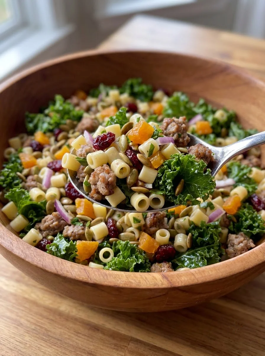 Sausage Kale Pasta Salad