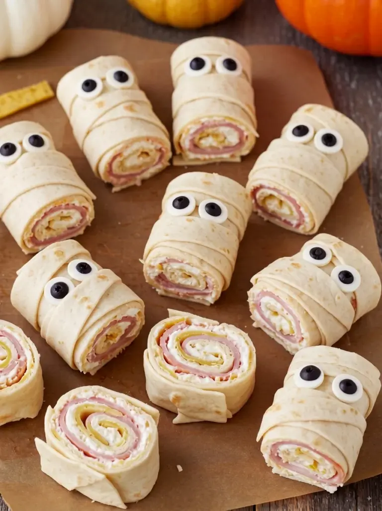 Mummy Pinwheel Wraps