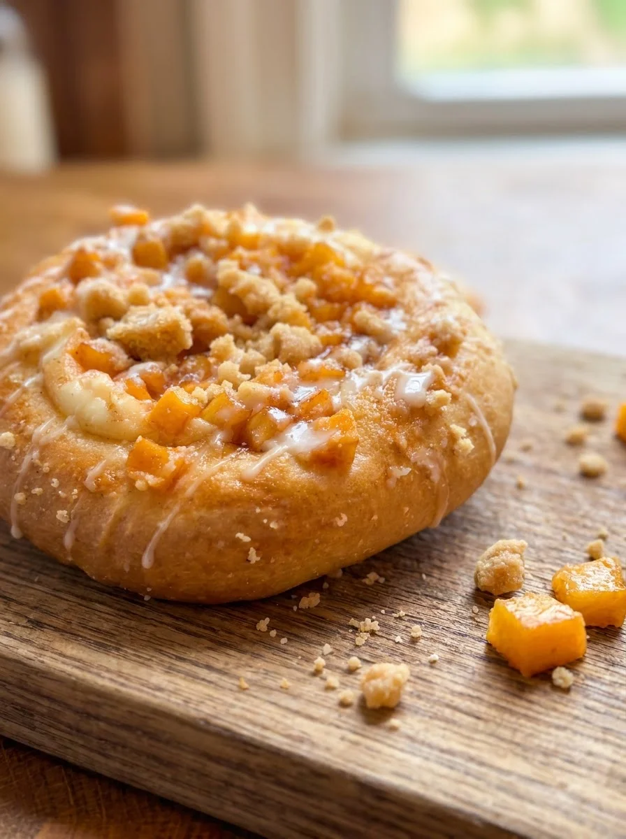 Peach Streusel Danish