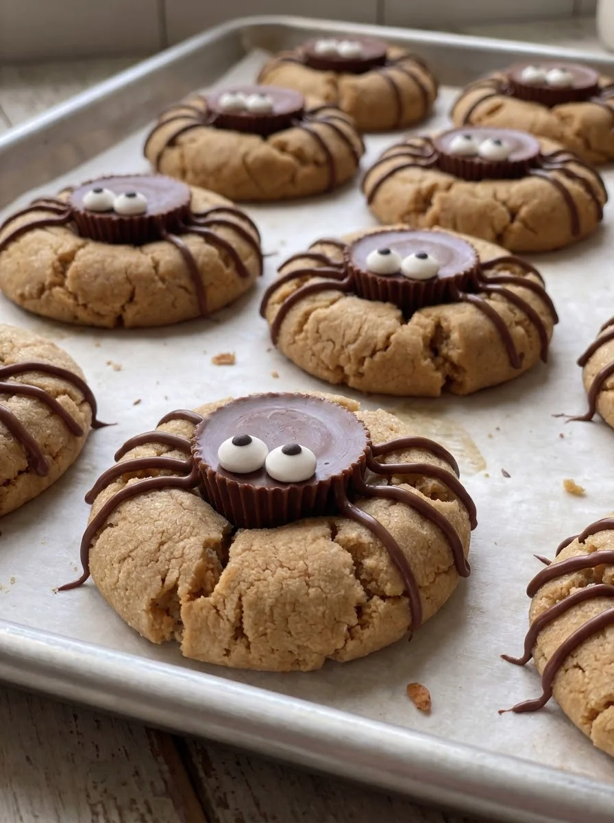 Spider Peanut Butter Cookies