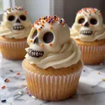 Spooky Skull Cupcakes